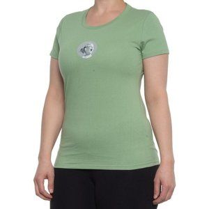 Toad & Co Women's Organic Cotton Roar Graphic Tee T Shirt Size M